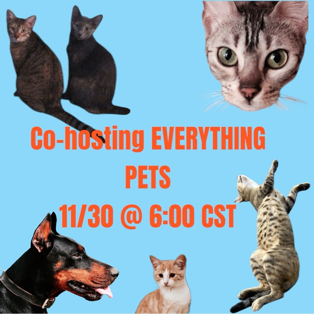 Cohosting EVERYTHING PETS Posh Party - 11/30 at 6:00 CST Sign up for a host pick